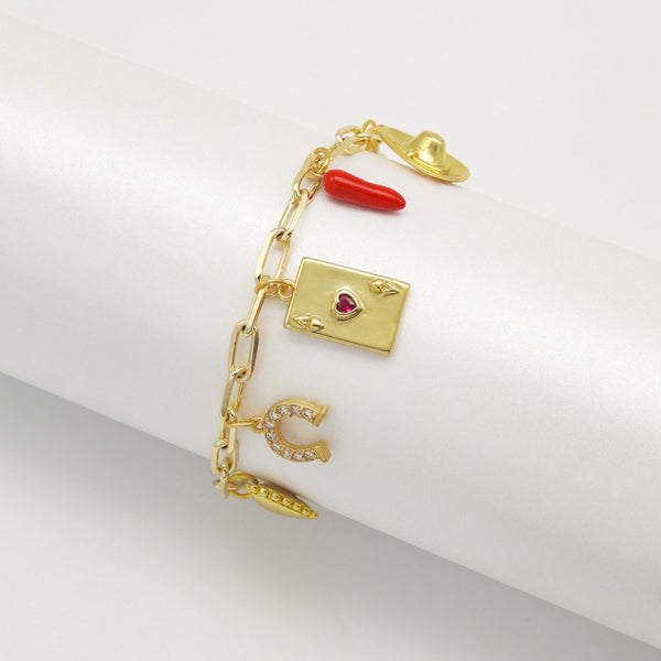 Pulsera Multicharms CowBoy